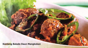 Kentang Balado Daun Mangkokan